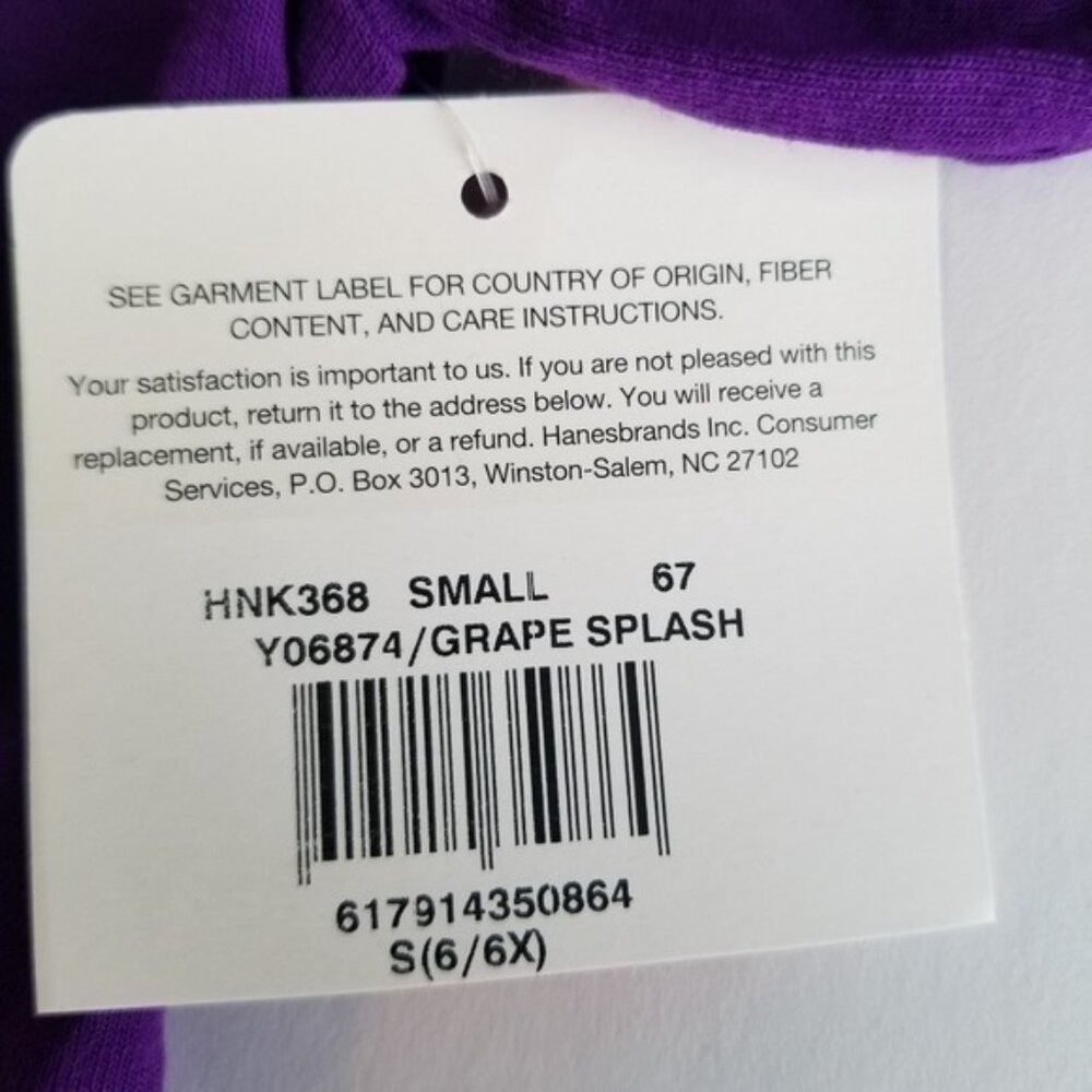 HANES Girl Shirred Graphic Long Sleeve - Picture 5 of 5